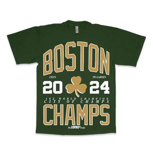 The90sDept. Celts 2024 Champs Ivory Tee