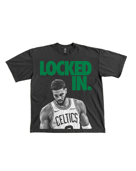 The90sDept. LOCKED IN Limited edition Lucky green Tee