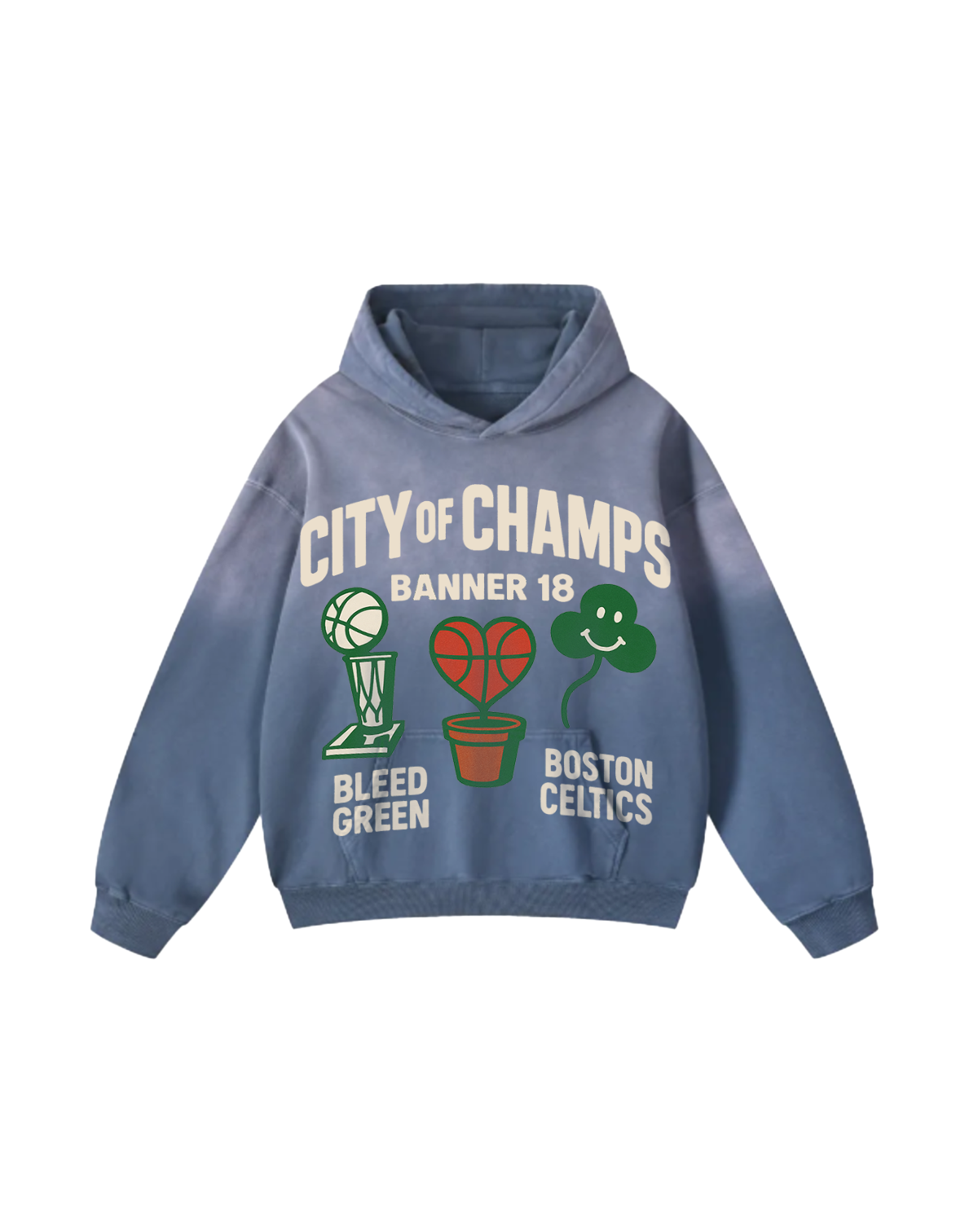 The90sDept. City of Champs Heavyweight Sunfade Oversized Hoodie