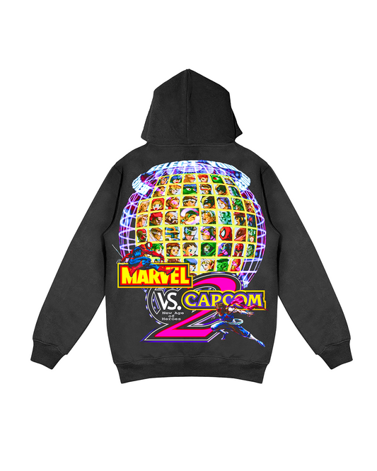 The90sDept. Marvel Capcom battle Heavyweight Garment Dyed Hoodie