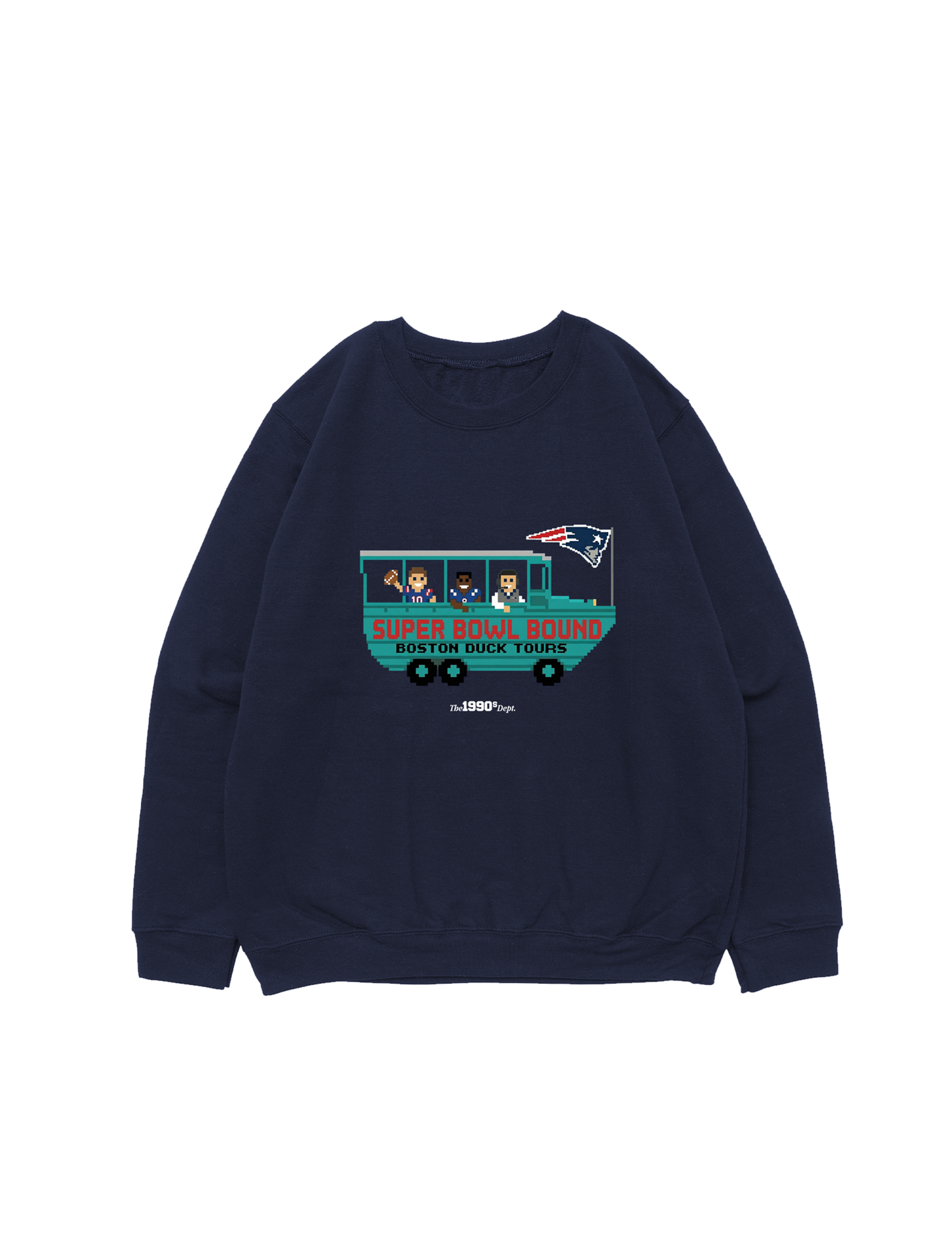 The90sDept. Super Bowl Bound Pats Crewneck