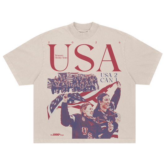 The90sDept. TEAM USA Women's Hockey Victory Tee!