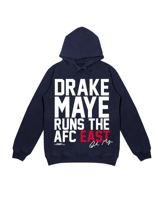 The90sDept. Drake Maye Runs the AFC EAST Hoodie